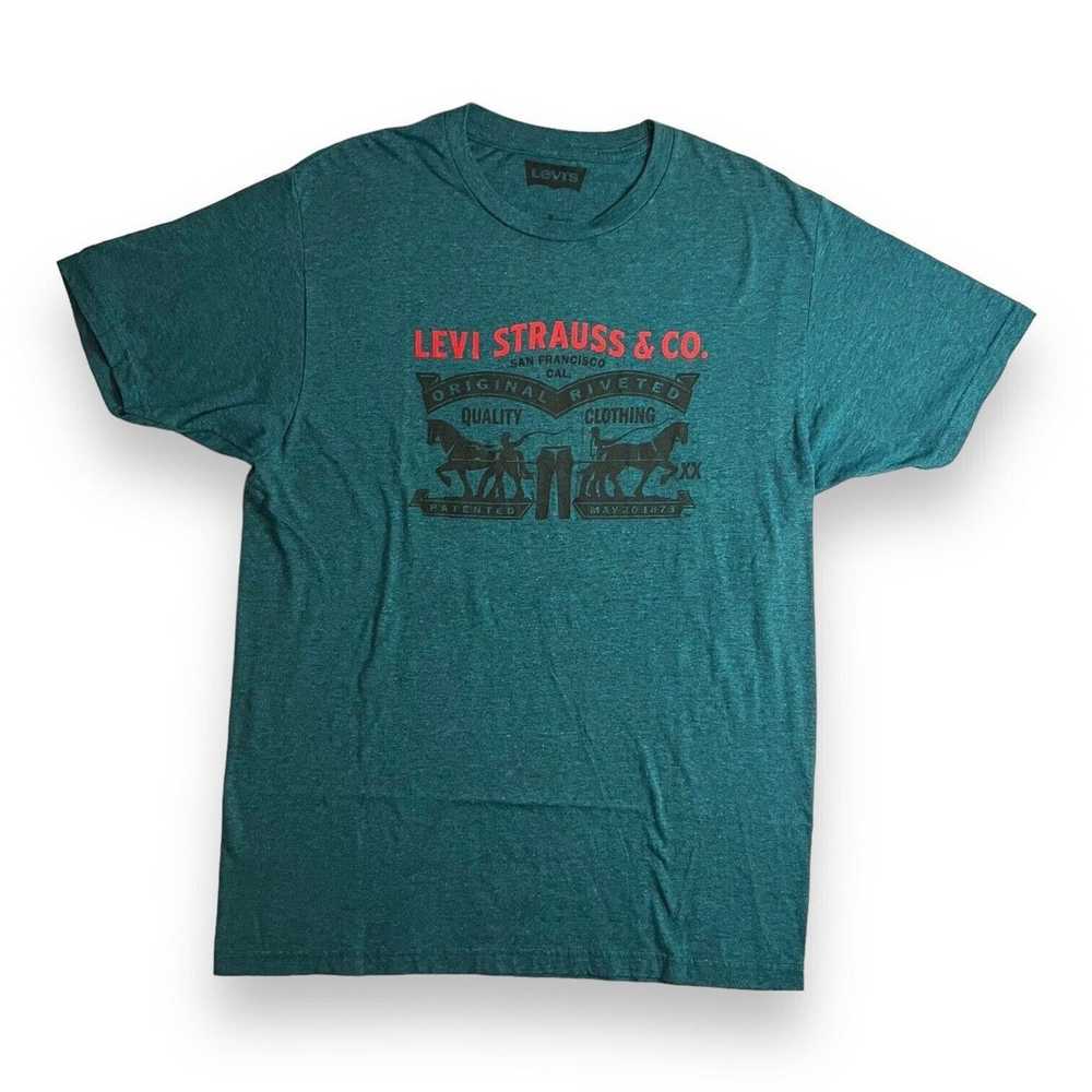Levi's Levi Strauss Men’s Green T-Shirt Size Medi… - image 1