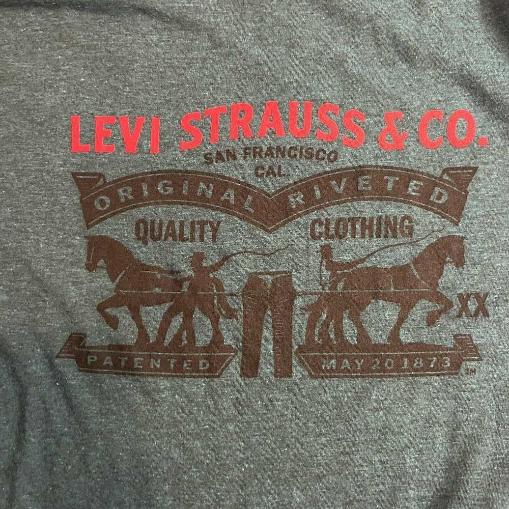 Levi's Levi Strauss Men’s Green T-Shirt Size Medi… - image 3