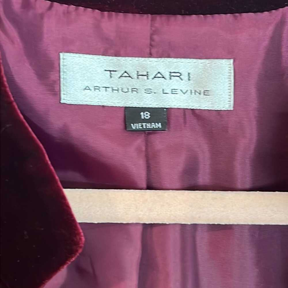 Elie Tahari Tahari ASL Open-Front Velvet Jacket, … - image 3