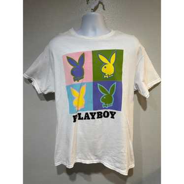 Playboy Playboy Bunny Lg Colorblock Logo Crewneck 