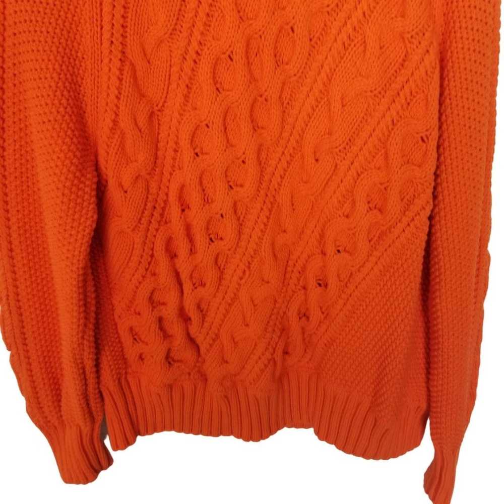 J.Crew J. Crew Womens L Orange Long Sleeves Diago… - image 4