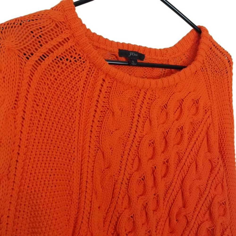 J.Crew J. Crew Womens L Orange Long Sleeves Diago… - image 6