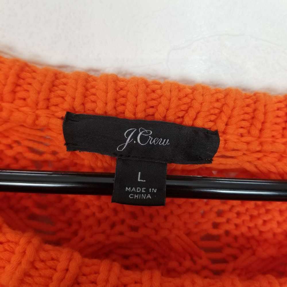 J.Crew J. Crew Womens L Orange Long Sleeves Diago… - image 7