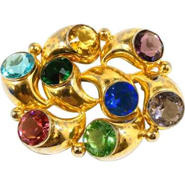 Dimensional Multi Colored Unfoiled Faceted Glass S