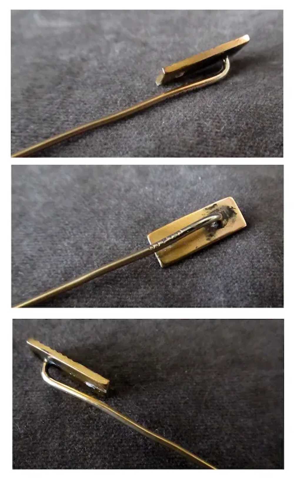 Vintage 9k Gold Stickpin with “B” Monogram - Esta… - image 2