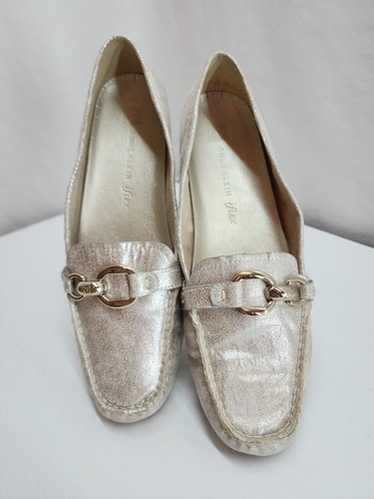 Alive Metallic Taupe Anne Klein Ballet Flats