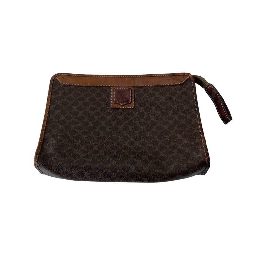 Celine Triomphe Vintage leather clutch bag - image 3