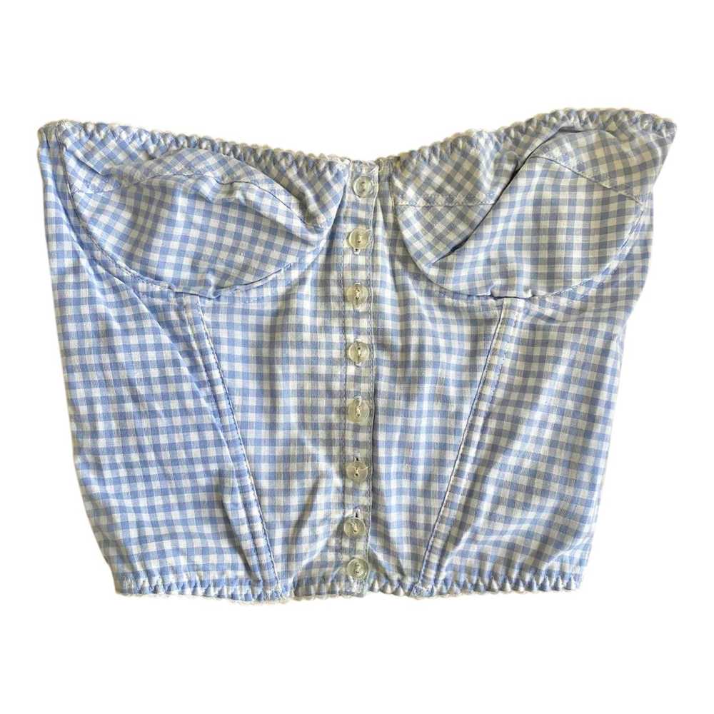 Gingham Bustier Corset - Bustier Gingham corset, … - image 1