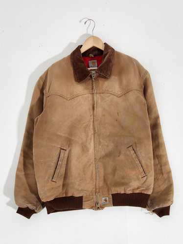 Vintage 1990s Carhartt Tan Distresssed Jacket Sz. 