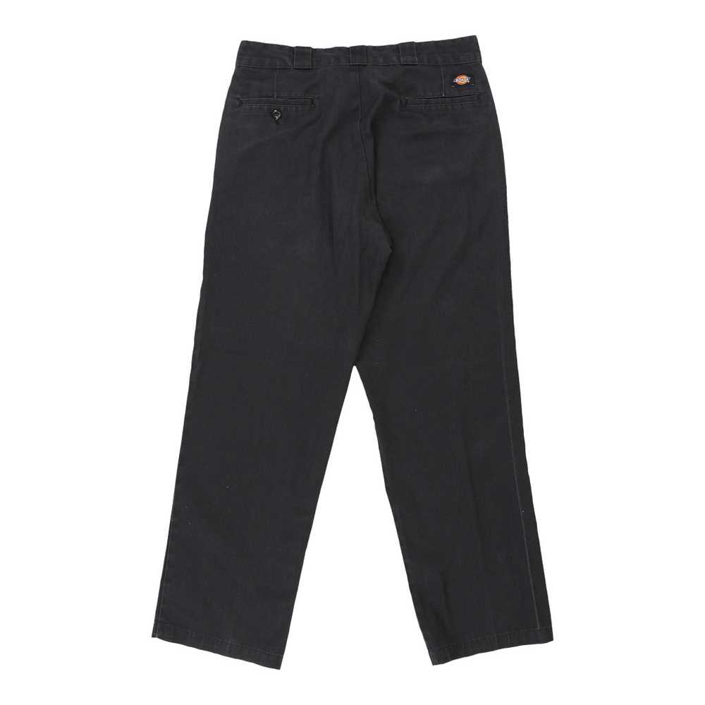 874 Dickies Trousers - 35W 31L Black Polyester Bl… - image 2