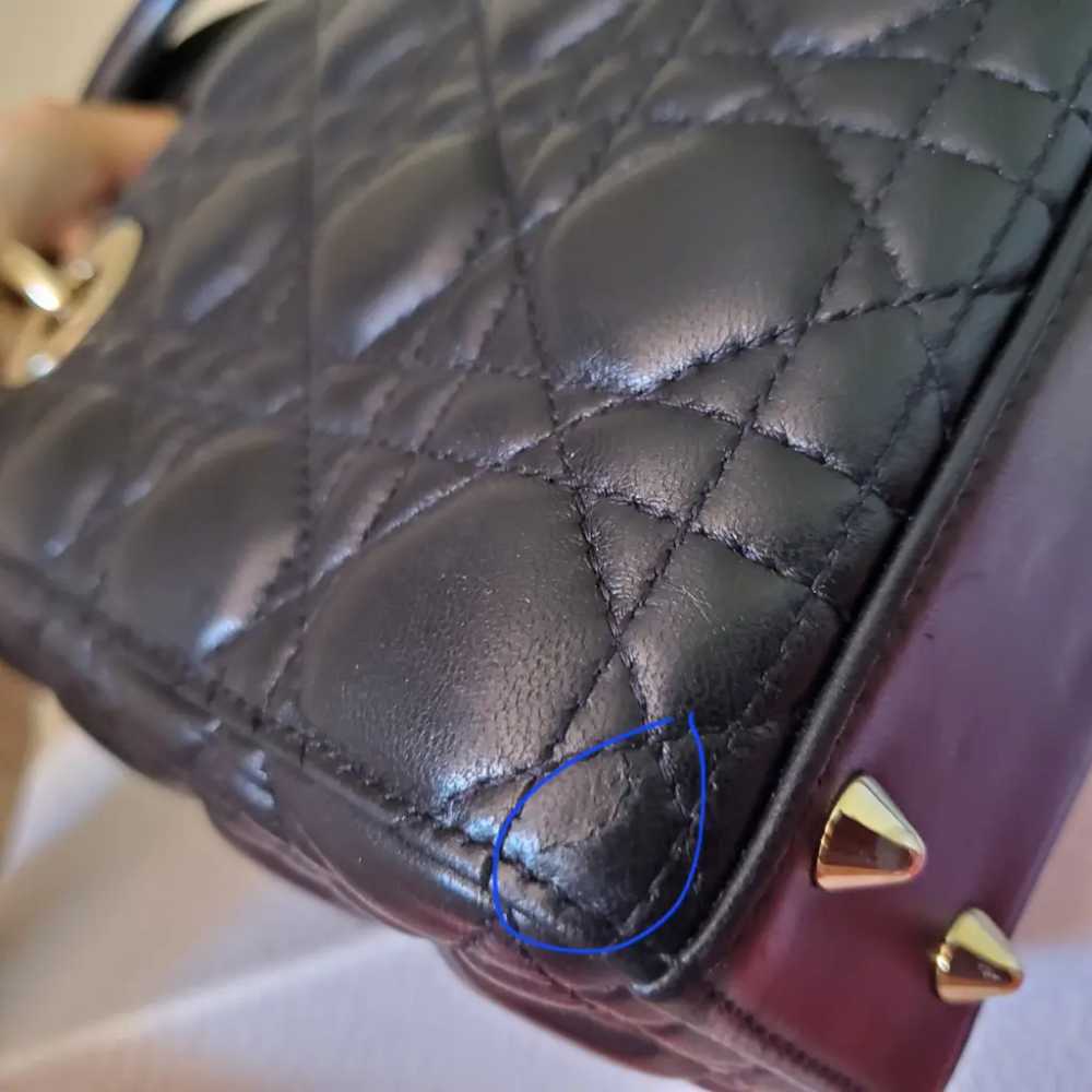 Dior Lady Dior leather handbag - image 10
