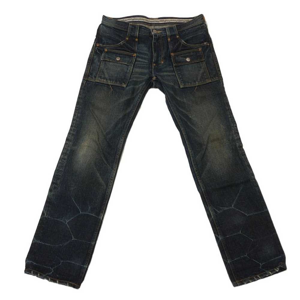 Number (N)ine Denim Indigo Bush Pocket Multi Long… - image 2