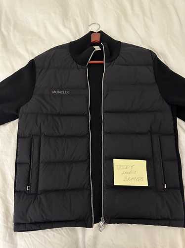 Moncler Quilted Shell and Ribbed Cotton Down Jacke
