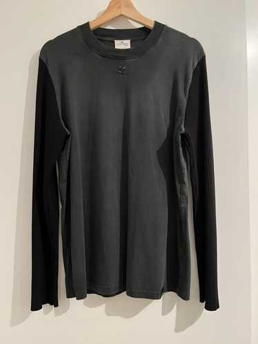 Courreges Courreges FW22 Bi-Material Long Sleeve T