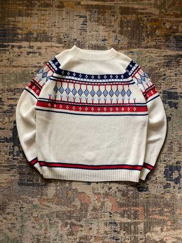 Vintage 1970’s Montgomery ward abstract sweater - image 1