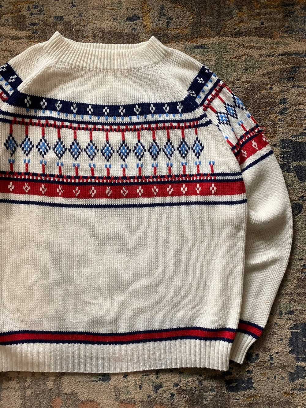 Vintage 1970’s Montgomery ward abstract sweater - image 2