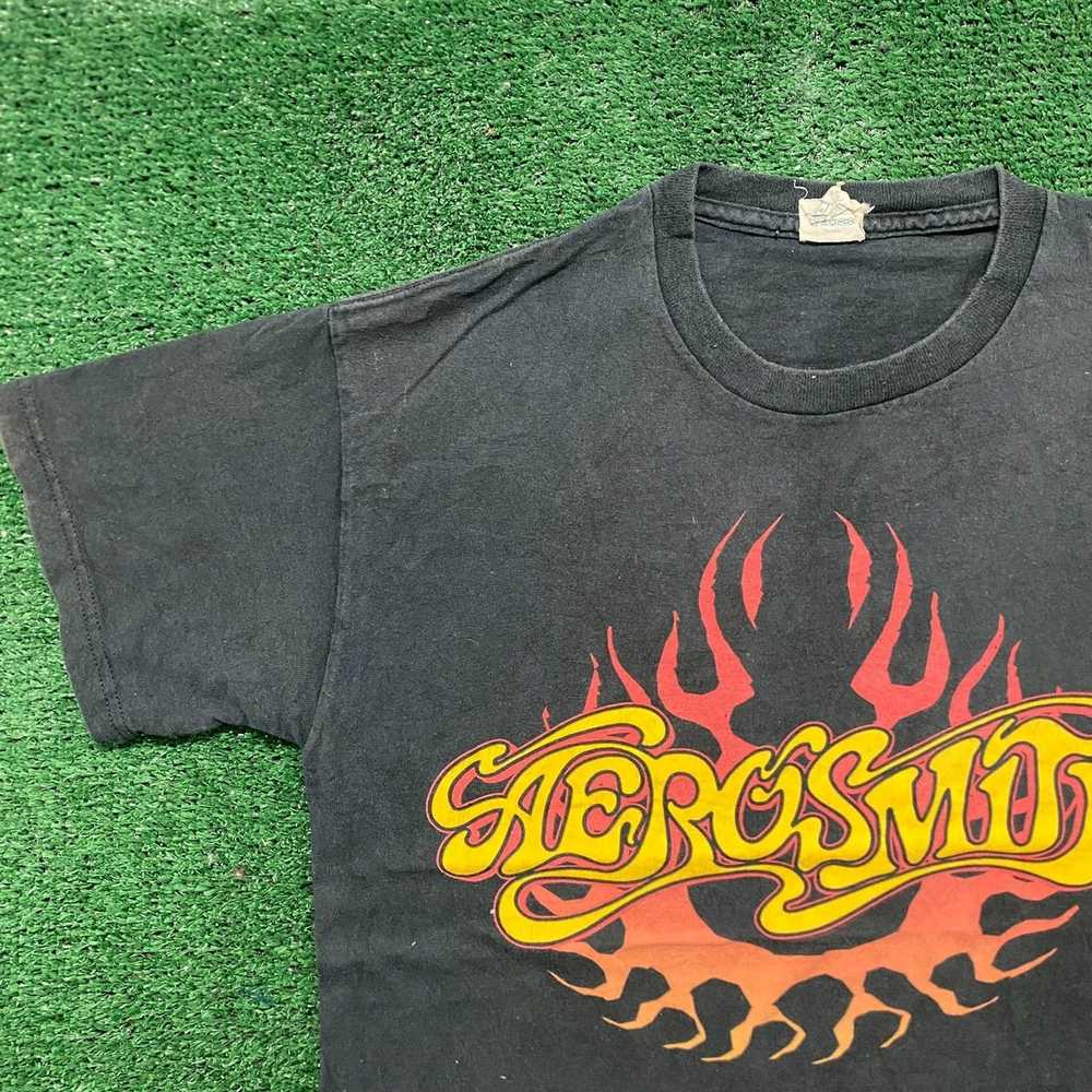 日本限定モデル】 2005 AEROSMITH Tee Ringer Wing Wheel Tシャツ