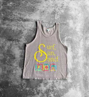 Made In Usa × Vintage Vintage 70’s Surf Sun Tank … - image 1