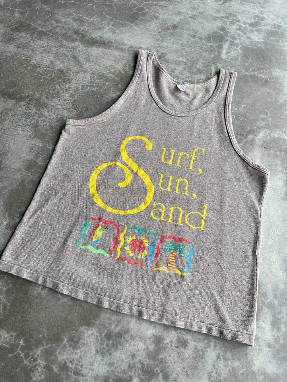 Made In Usa × Vintage Vintage 70’s Surf Sun Tank … - image 2