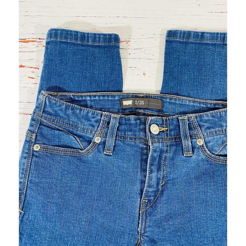 Levi's Levis Jeans Womans Sz 2 / 26 Classic Crop … - image 5