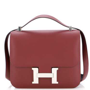 HERMÈS 24/24 - 29 handbag in Chocolate and Ebene with Swift and