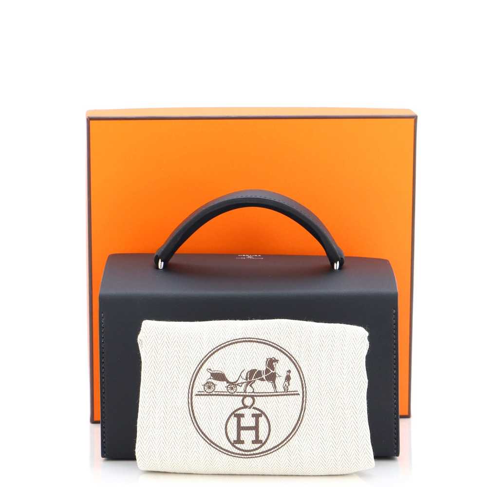 Hermes Petit H Box Bag Leather and Crocodile - image 2
