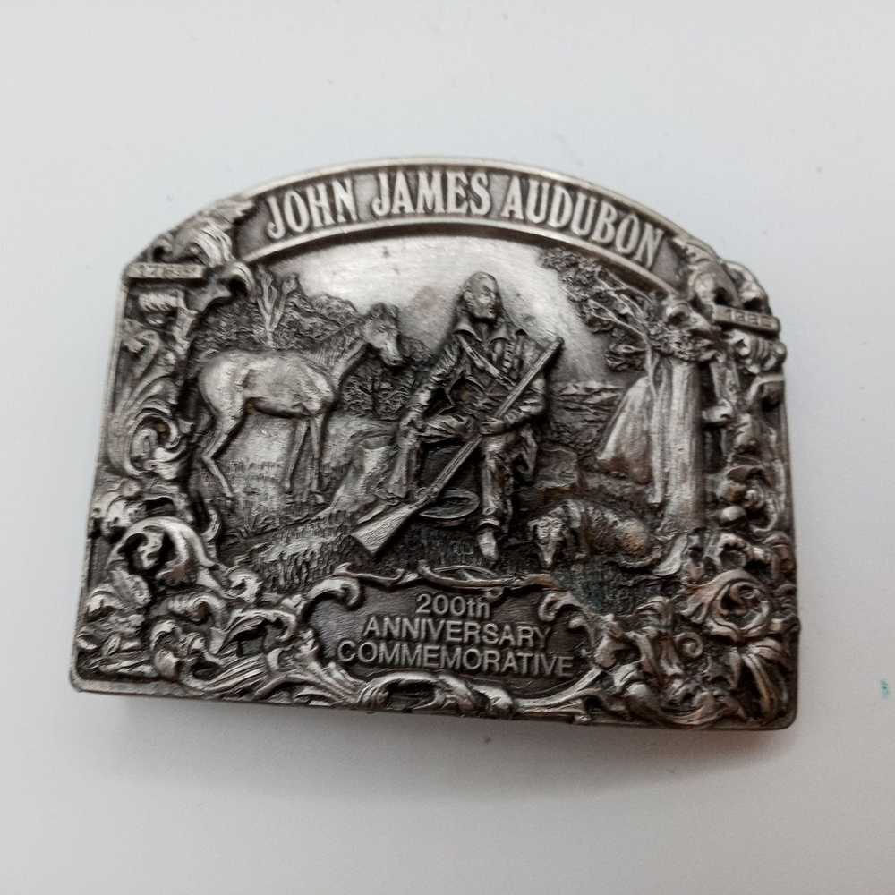 Vintage John James Audubon Belt Buckle 1985 Natur… - image 10