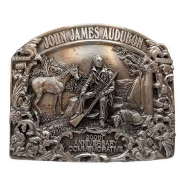 Vintage John James Audubon Belt Buckle 1985 Natur… - image 1