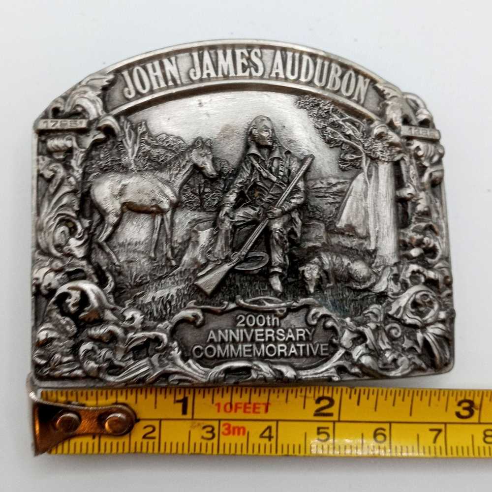 Vintage John James Audubon Belt Buckle 1985 Natur… - image 2