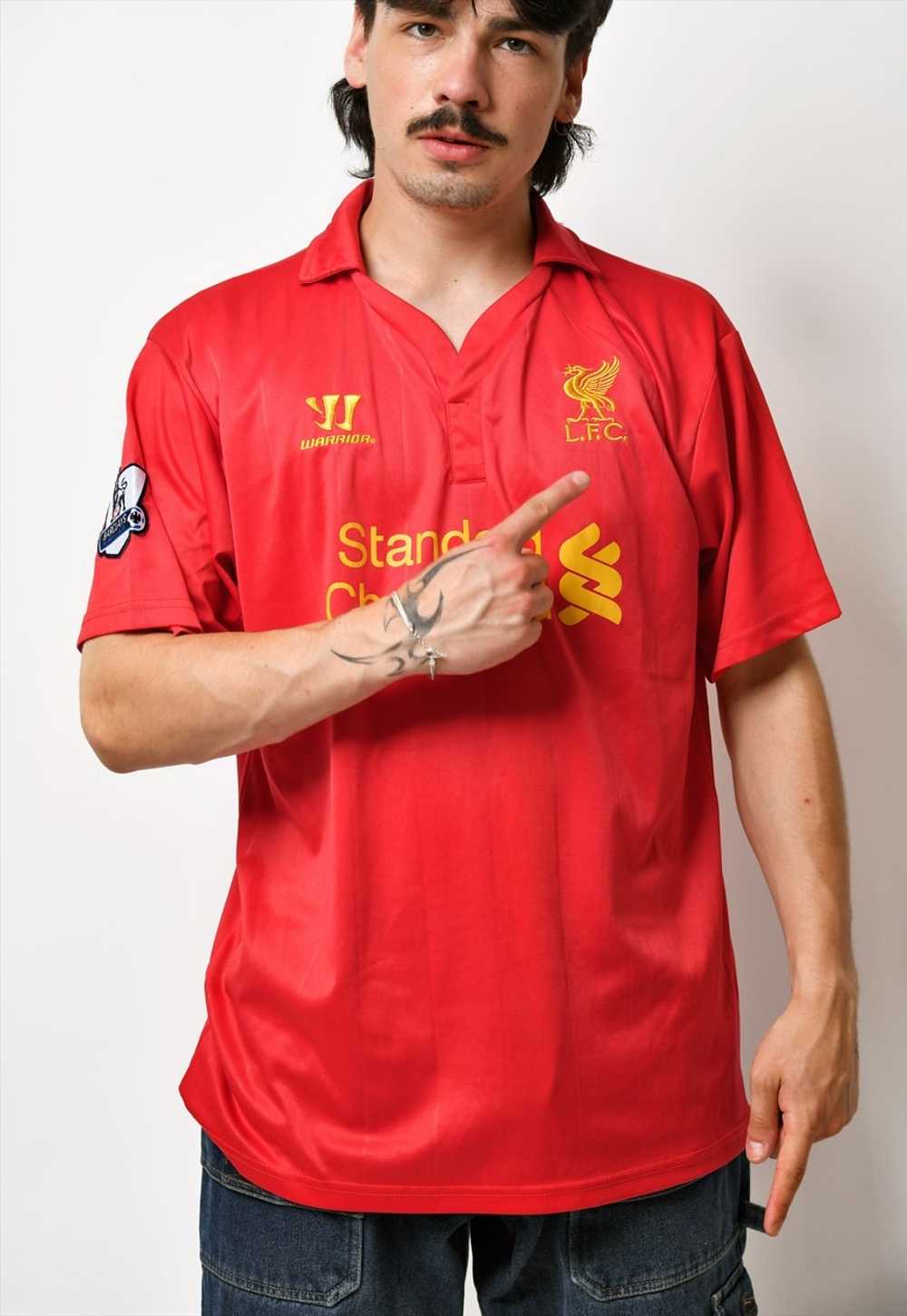 Liverpool Warrior jersey polo shirt red men sport… - image 1