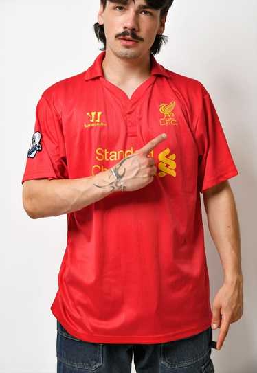Liverpool Warrior jersey polo shirt red men sport… - image 1