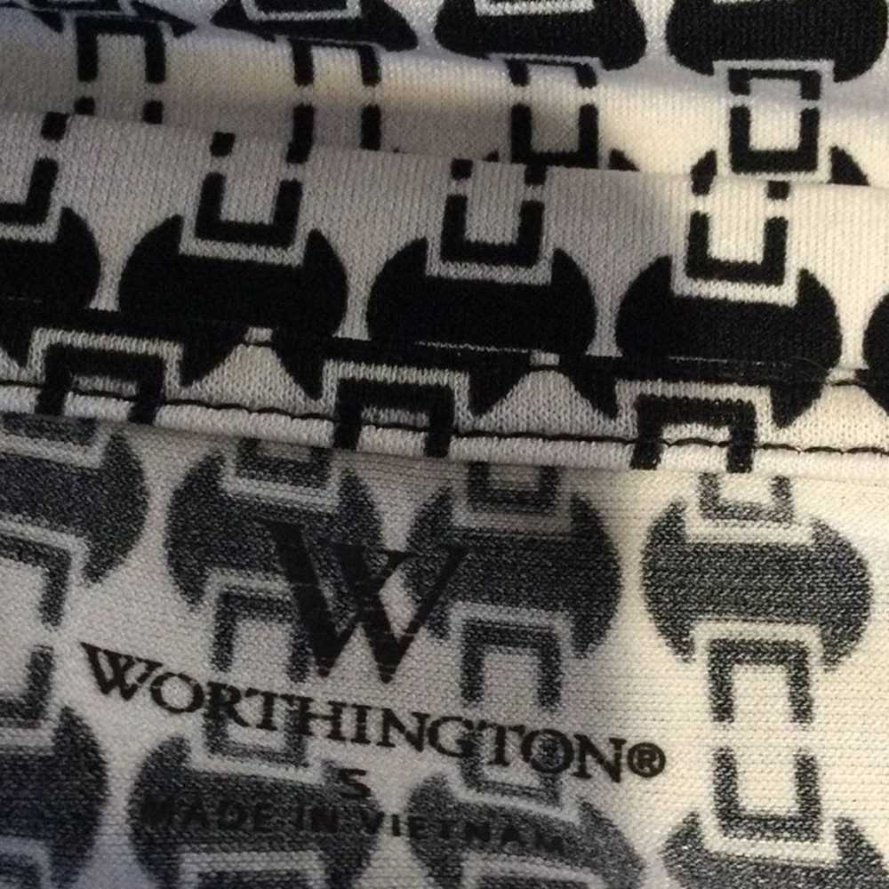 Worthington Worthington Black & White Short Sleev… - image 11