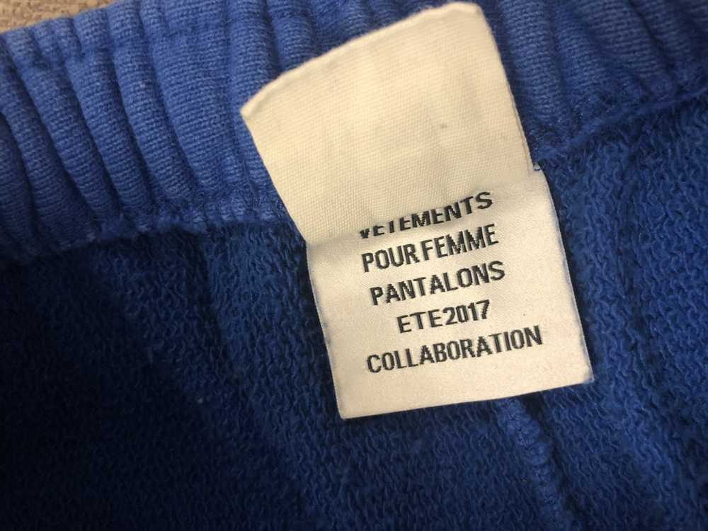 Champion × Vetements Blue Track Pants - image 3