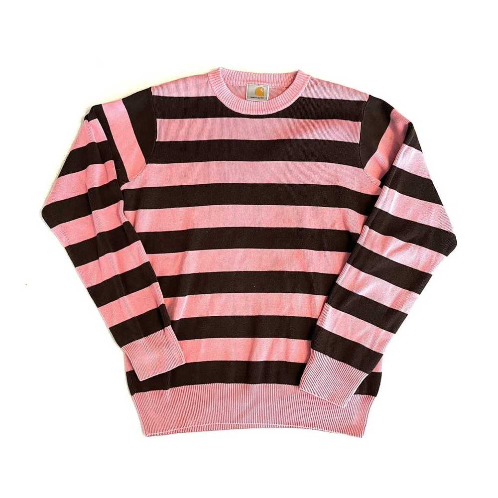 Carhartt Carhartt Striped Pink Sweater Jumper Ret… - image 1