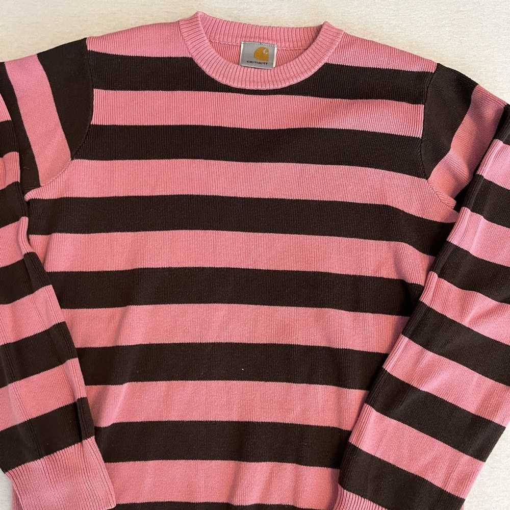 Carhartt Carhartt Striped Pink Sweater Jumper Ret… - image 2