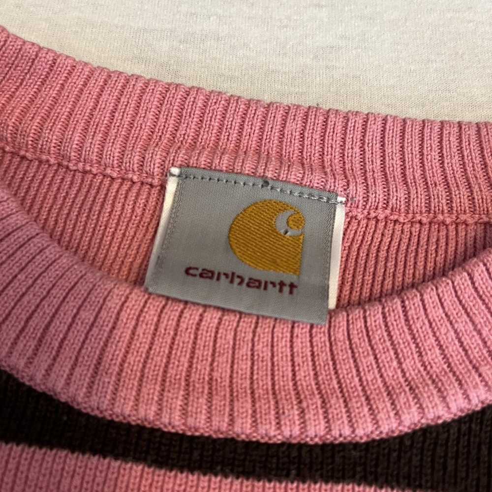 Carhartt Carhartt Striped Pink Sweater Jumper Ret… - image 3