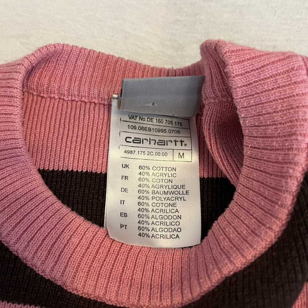 Carhartt Carhartt Striped Pink Sweater Jumper Ret… - image 5