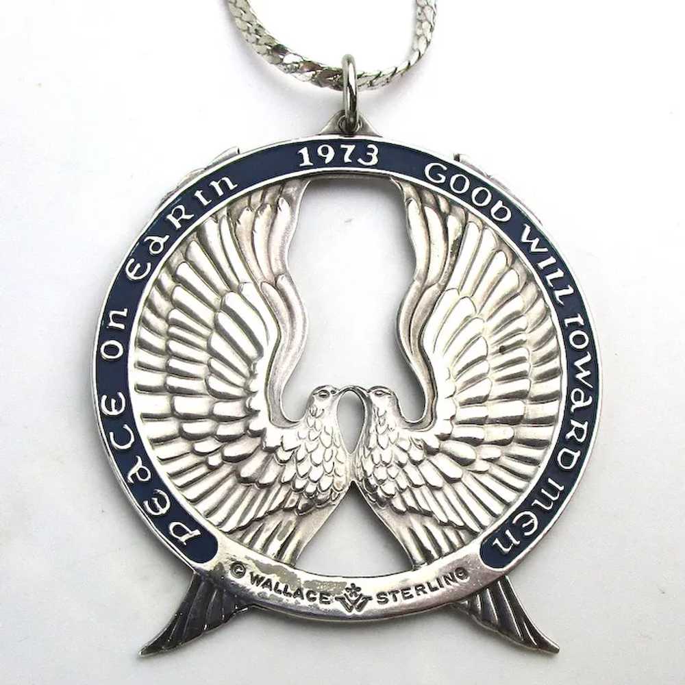 WALLACE 925 Sterling Silver Peace On Earth 1973 B… - image 3