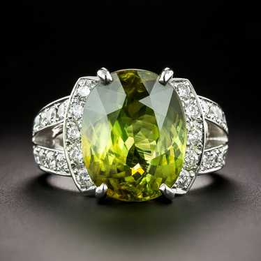 Estate 8.14 Carat Sphene and Diamond Ring