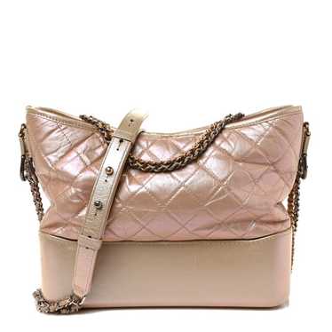 Chanel Gabrielle Hobo Quilted Aged Calfskin Small Pink (NJL022877)