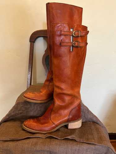 Wranger Brown Leather Riding Boot