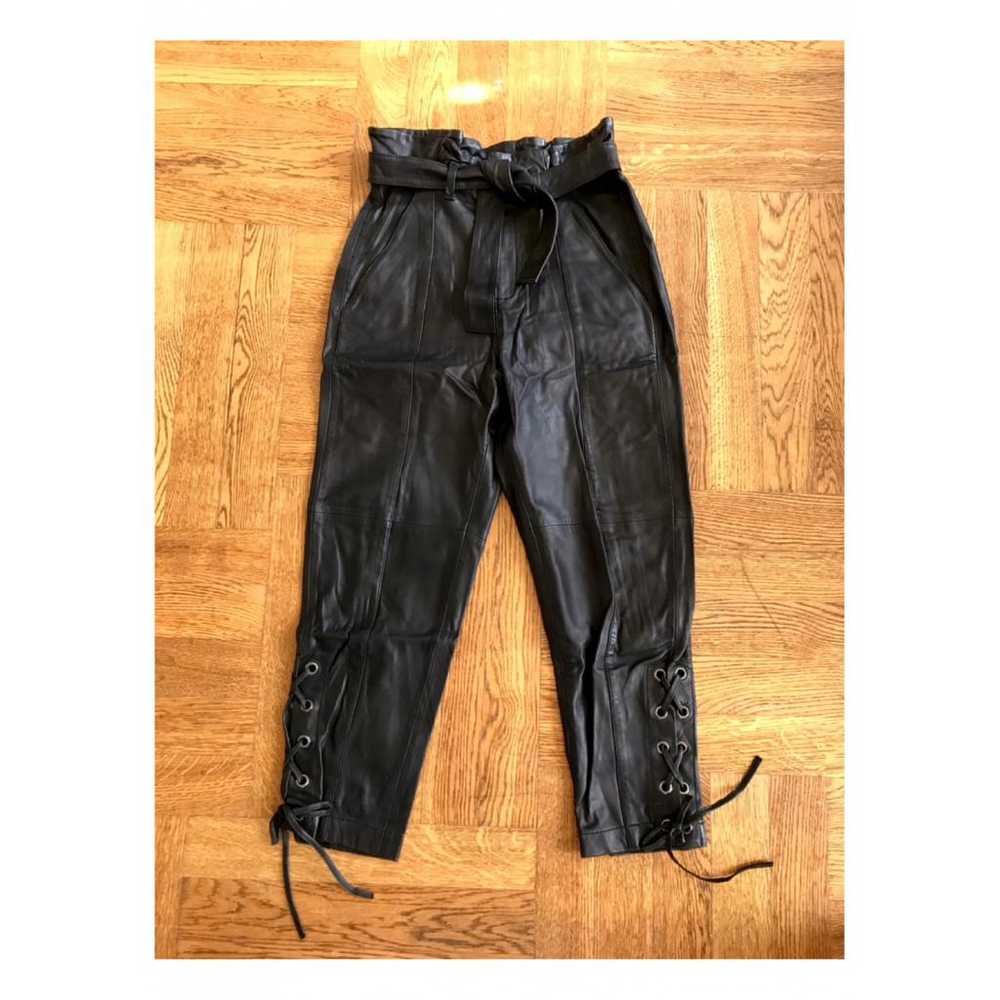 Marissa Webb Leather straight pants - image 6