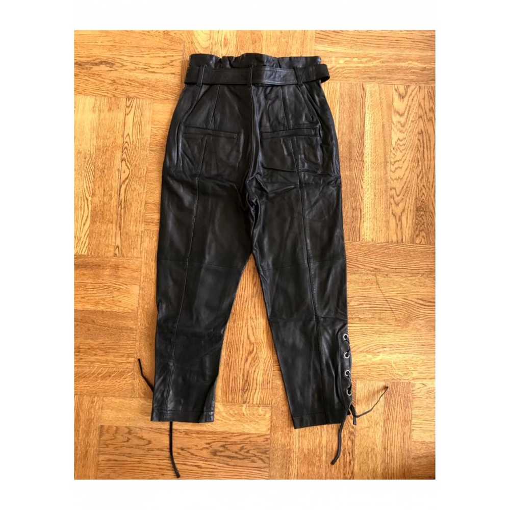 Marissa Webb Leather straight pants - image 7