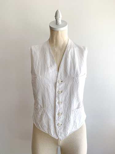 Antique Cotton Piqué Vest