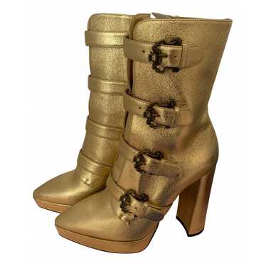 Moschino Leather biker boots - image 1