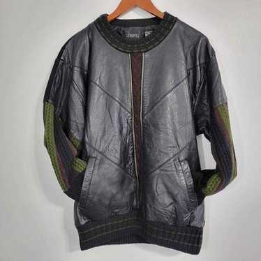 Vintage saxony leather sweater - Gem