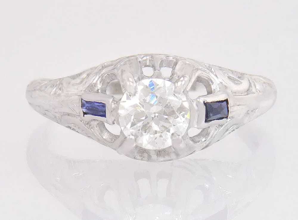 Antique EGL Certified .52ct Transitional Diamond … - image 2