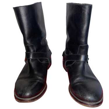Carolina Herrera Leather biker boots