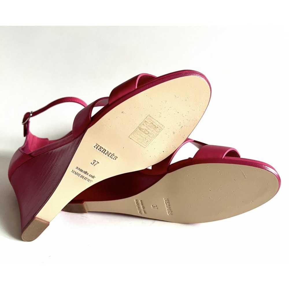 Hermès Legend leather sandal - image 5