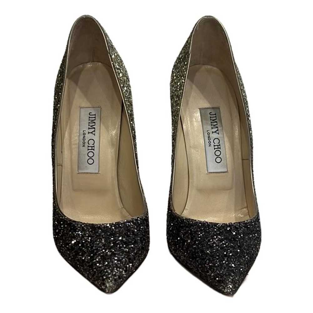 Jimmy Choo Anouk Glitter Heels Gem